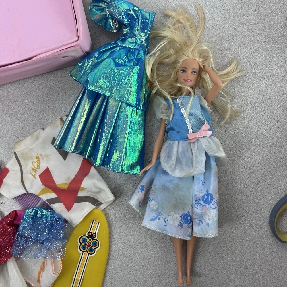 Vintage Barbie Doll‎ Fashion Dolls & Clothes Carry Case Box 80s 1988 Pink Mattel